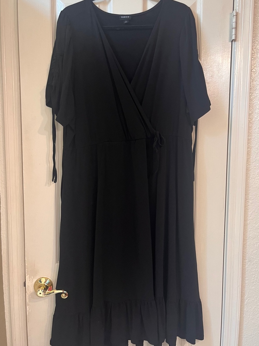 torrid Black Wrap-Front Dress